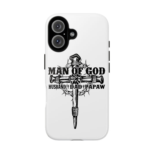 Man of God Tough Phone Case - Perfect Gift for Dads, Husbands & Papa, Faith-Inspired Accessory, Protective Cover for Men, Christian [...]