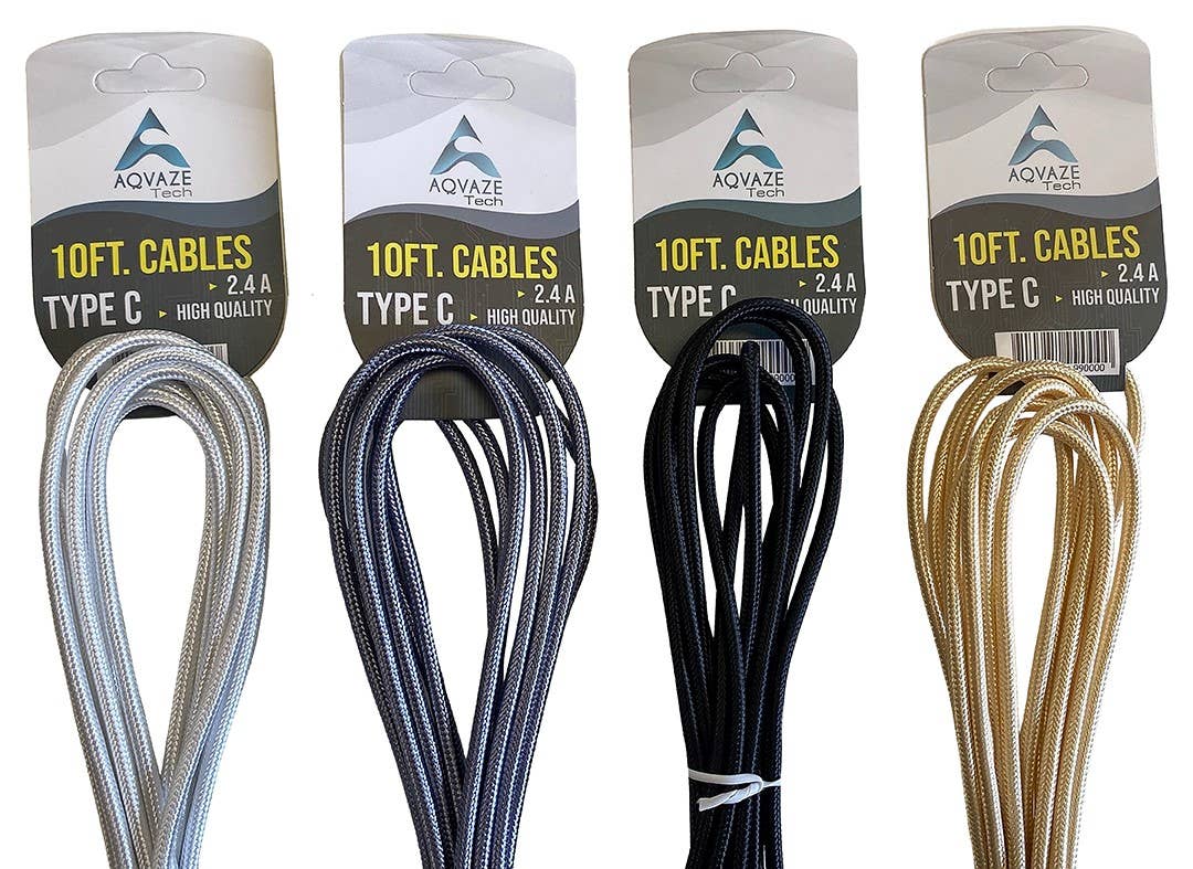Type C  & Iphone 10 FT Charging Cable